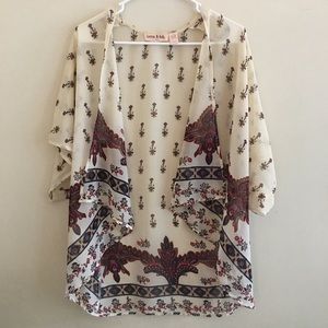 ~Band of Gypsies~ paisley cardigan cover up